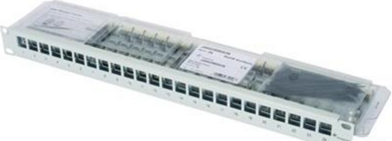 Telegärtner Karl Gärtner Telegärtner - Patch Panel - RJ-45 - Schwarz - 1U - 48.3 cm (19), Ansicht 2