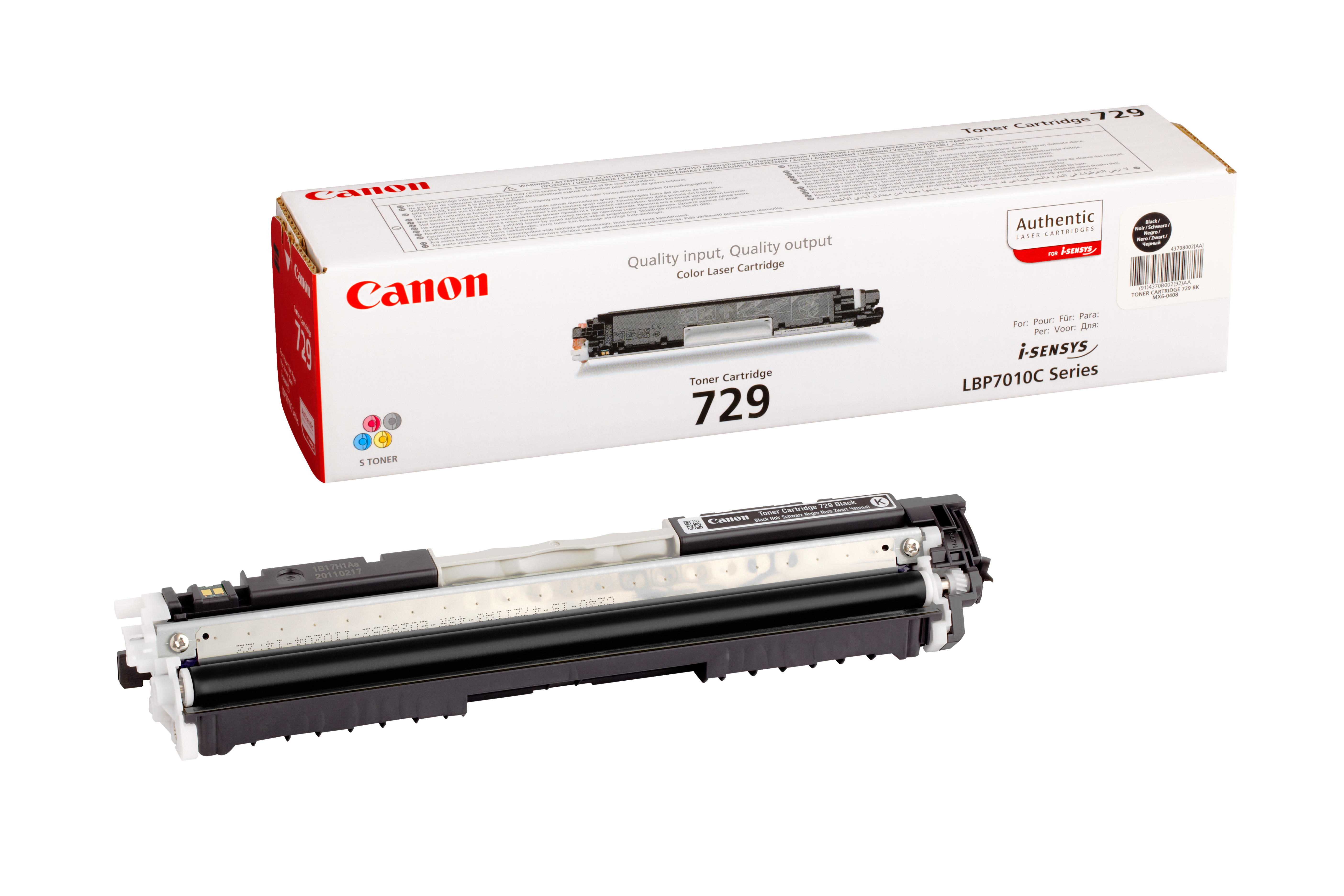 Canon 729 BK - Schwarz - Original - Tonerpatrone, Ansicht 2