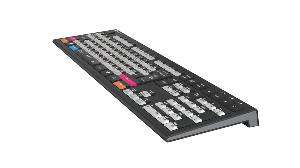 Logickeyboard LKB-AEPP-A2PC-FR - Volle Größe (100%) - Kabelgebunden - USB - Schwarz - TL: Französisch, AZERTY, Ansicht 2