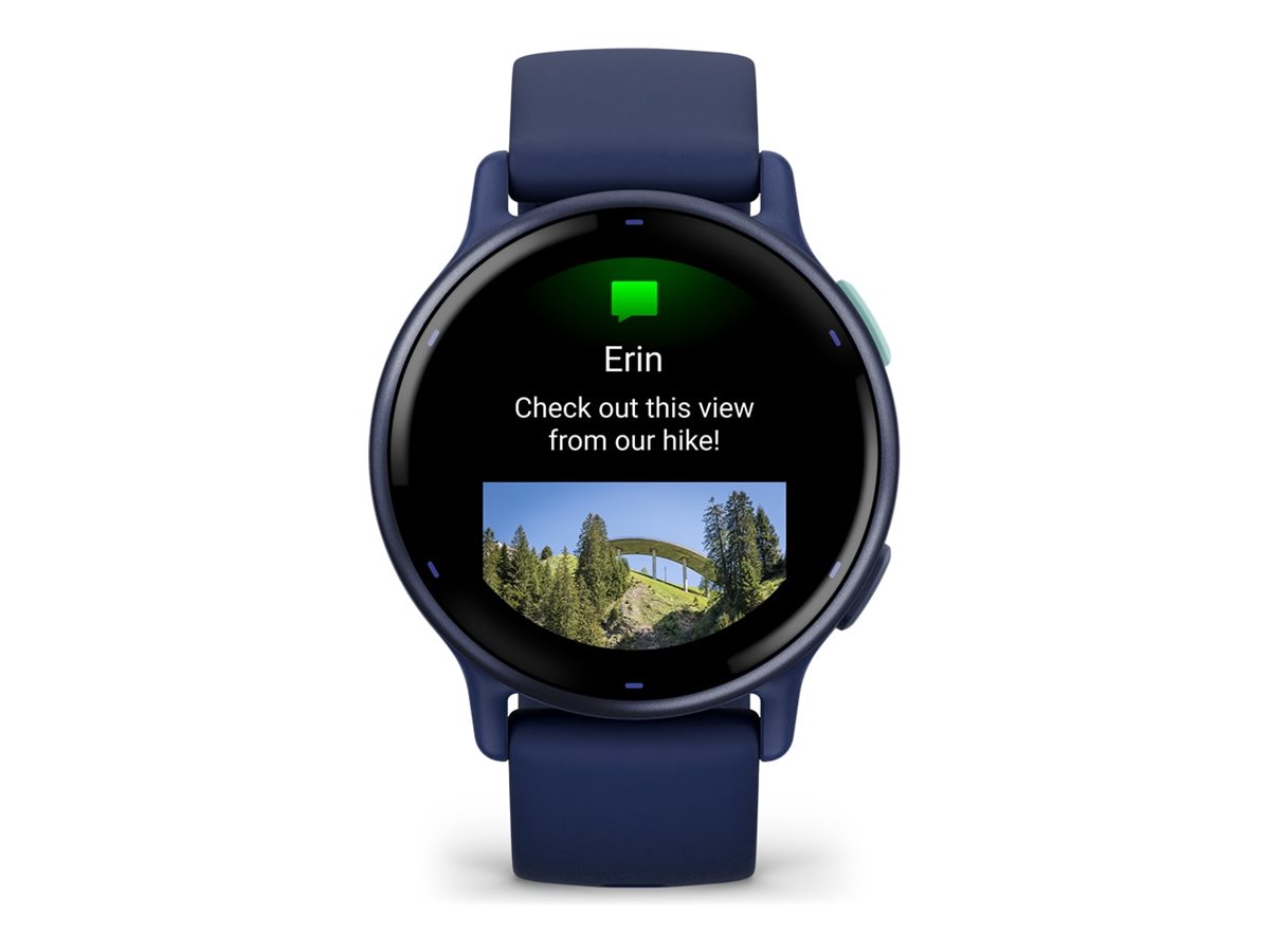 Garmin vívoactive 5 - Marineblau - intelligente Uhr mit Band - Silikon - Handgelenkgröße: 125-190 mm - Anzeige 3.04 cm, Ansicht 5