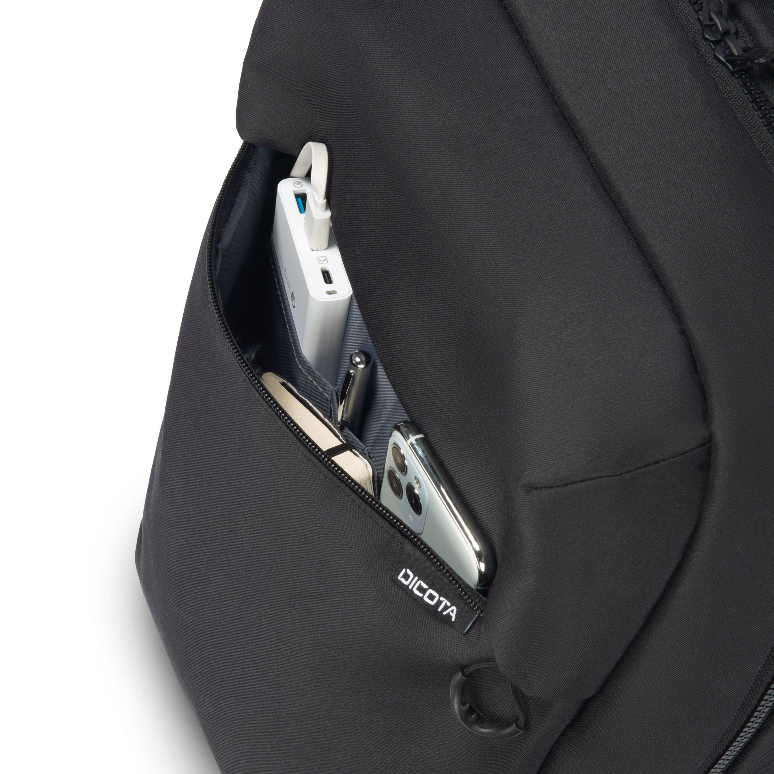 Dicota Commuter - Notebook-Rucksack - 40.6 cm - Schwarz, Ansicht 2
