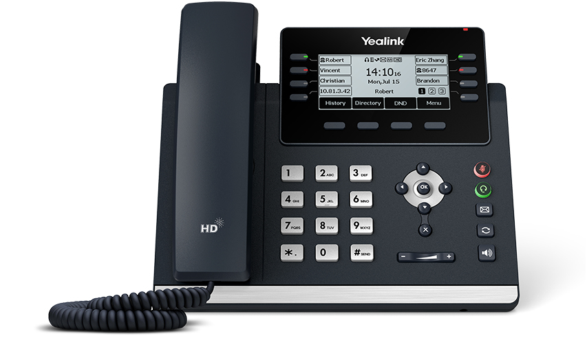 Yealink SIP-T43U - VoIP-Telefon mit Rufnummernanzeige, Ansicht 3