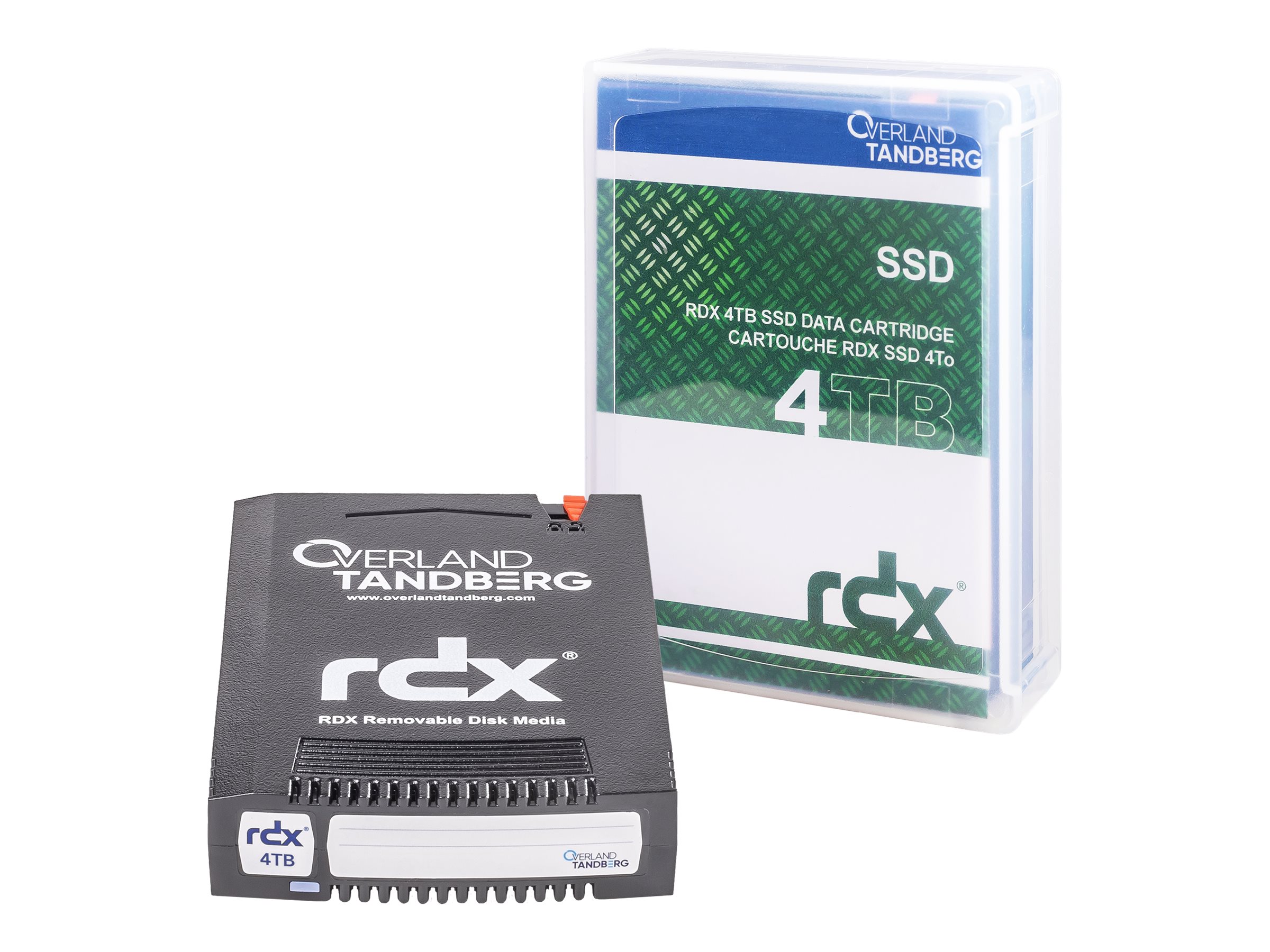 Overland-Tandberg - RDX SSD Kartusche - 4 TB - mit 3 Jahre Fortschrittlicher Austauschservice - für Tandberg Data RDX QuikStation 4, RDX QuikStation 8, RDX QuikStor