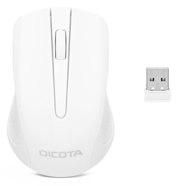 Dicota Comfort - Maus - rechts- und linkshändig - optisch - 3 Tasten - kabellos - 2.4 GHz - kabelloser Empfänger (USB), Ansicht 2
