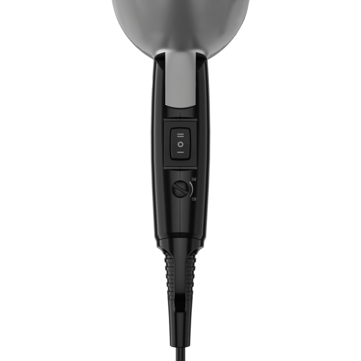 Grundig HD 2200 - Schwarz - Silber - Monochromatisch - Hängeschlaufe - 1,8 m - 1200 W - 1 Stück(e), Ansicht 4
