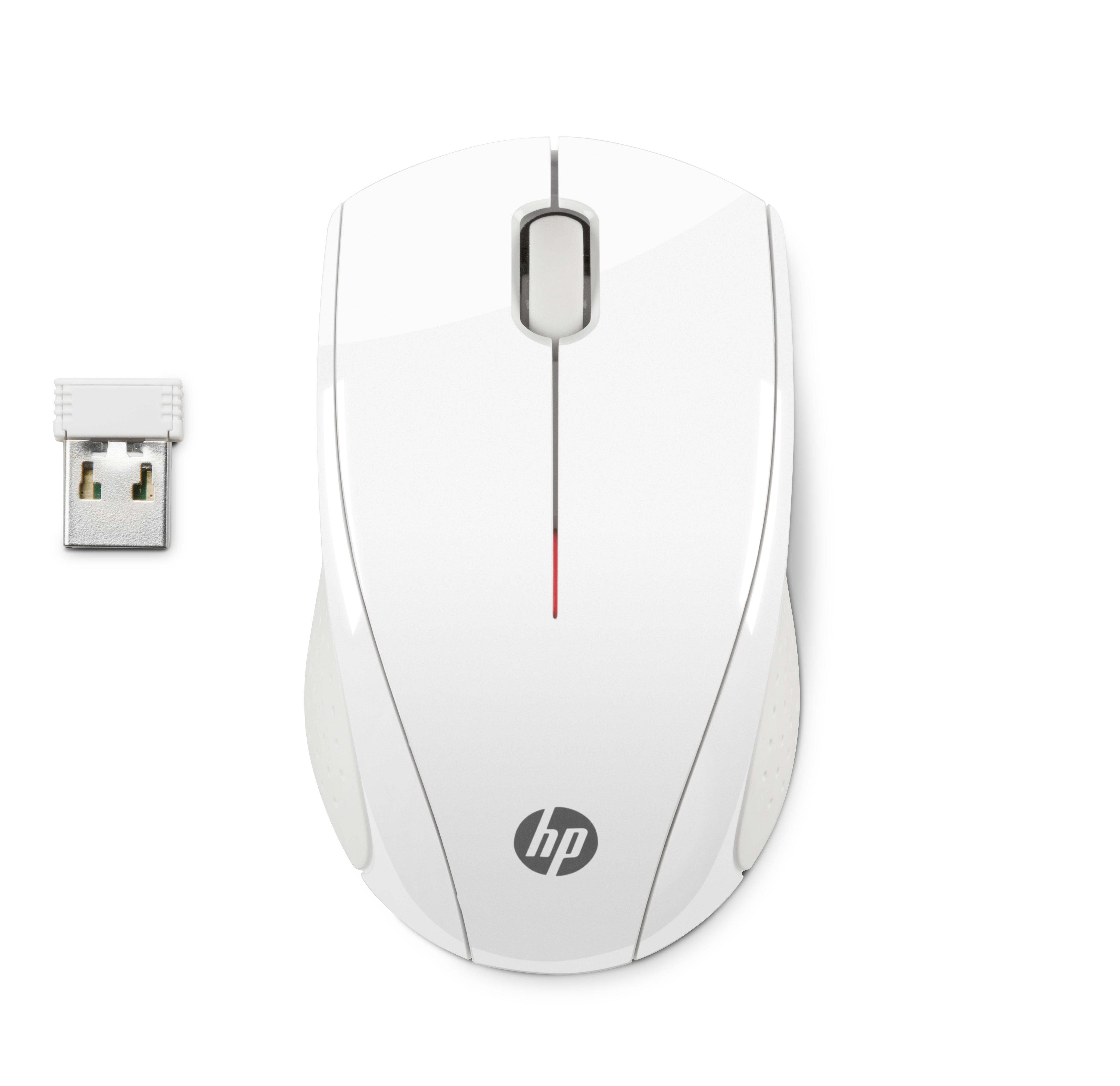 HP X3000 White Wireless Mouse RF Optisch 1200DPI Ambidextros Weiss Maus