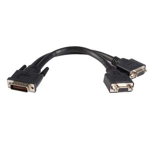 StarTech.com DMS-59 Adapter Y Kabel - DMS59 LFH59 (Stecker) auf 2 x VGA (Buchse) - Splitter, 0,2 m, DMS, 2 x VGA (D-Sub), Männlich, Männlich, Gerade