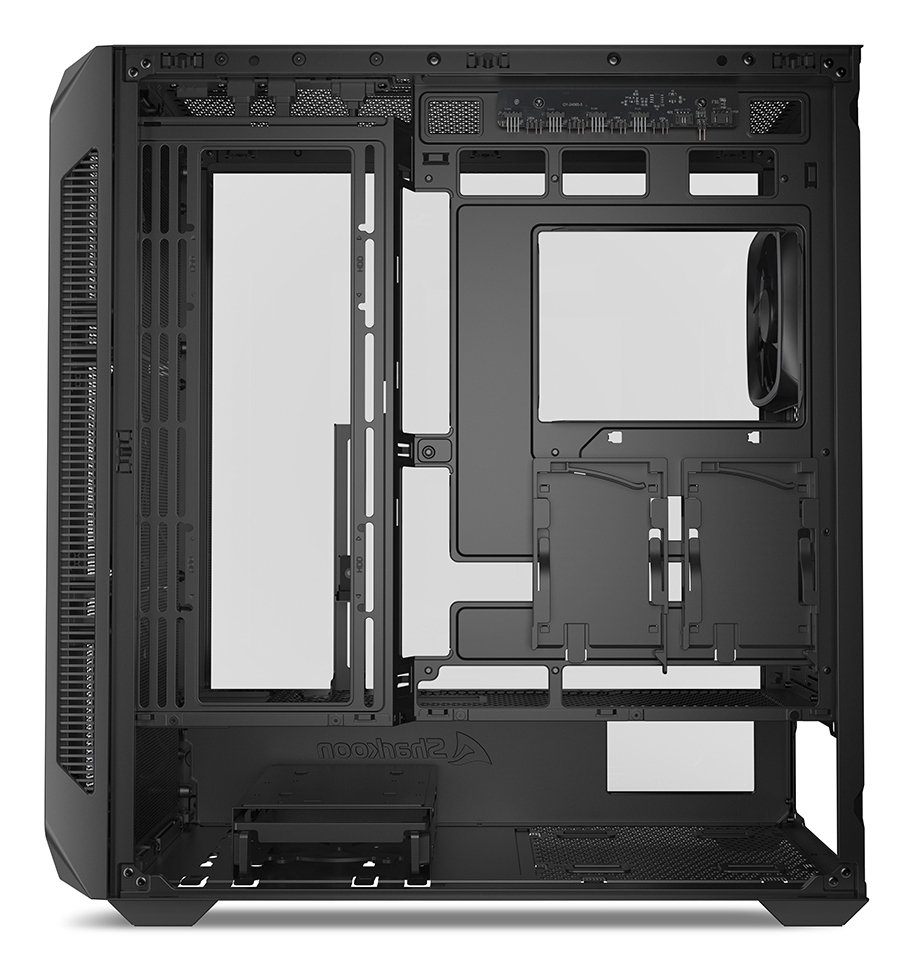 Sharkoon Gehäuse AK5M RGB ATX 1x Metall schwarz - Midi/Minitower - ATX, Ansicht 4