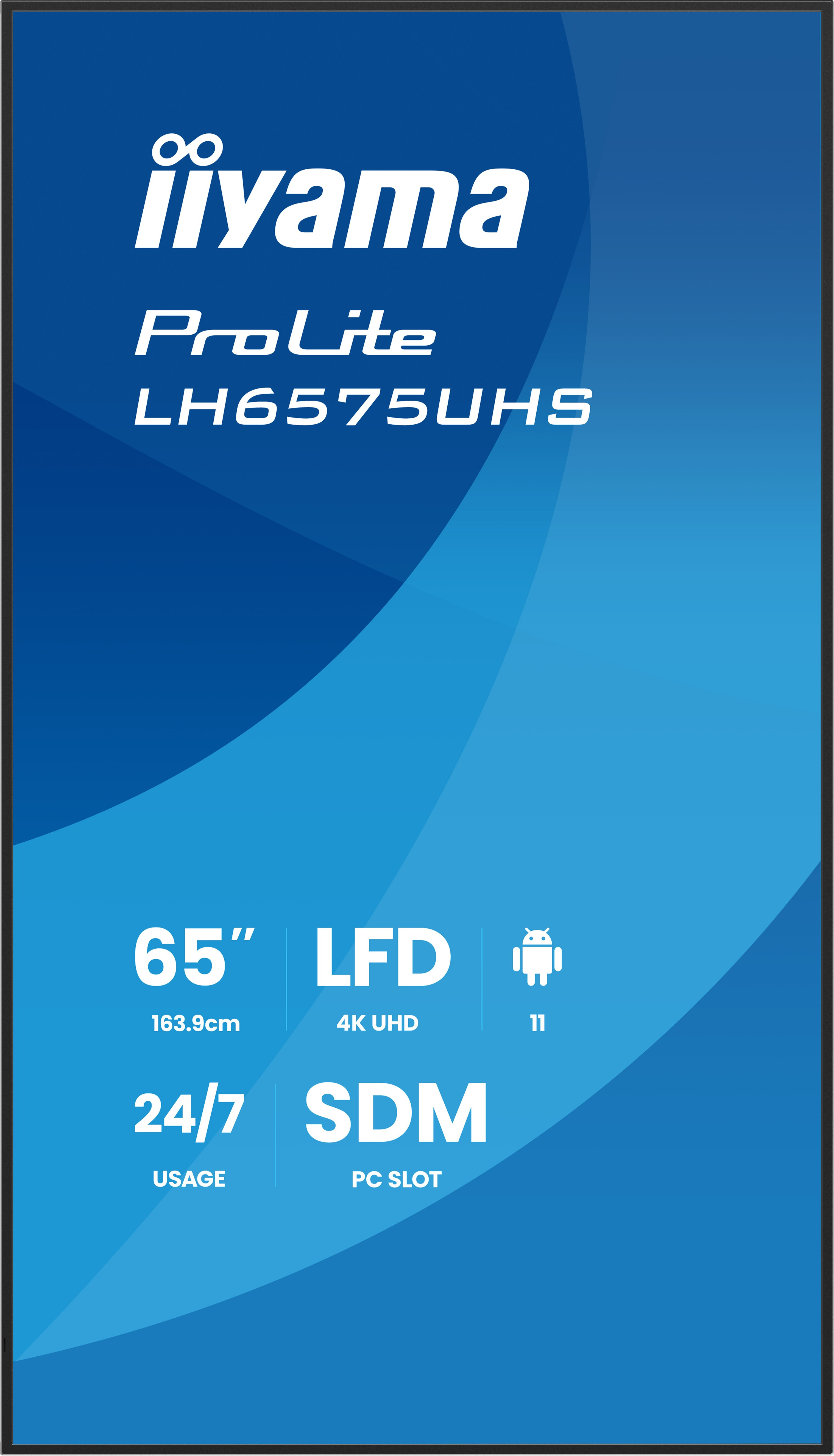Iiyama ProLite LH6575UHS-B2AG - 165 cm (65) Diagonalklasse (164 cm (64.5), Ansicht 4