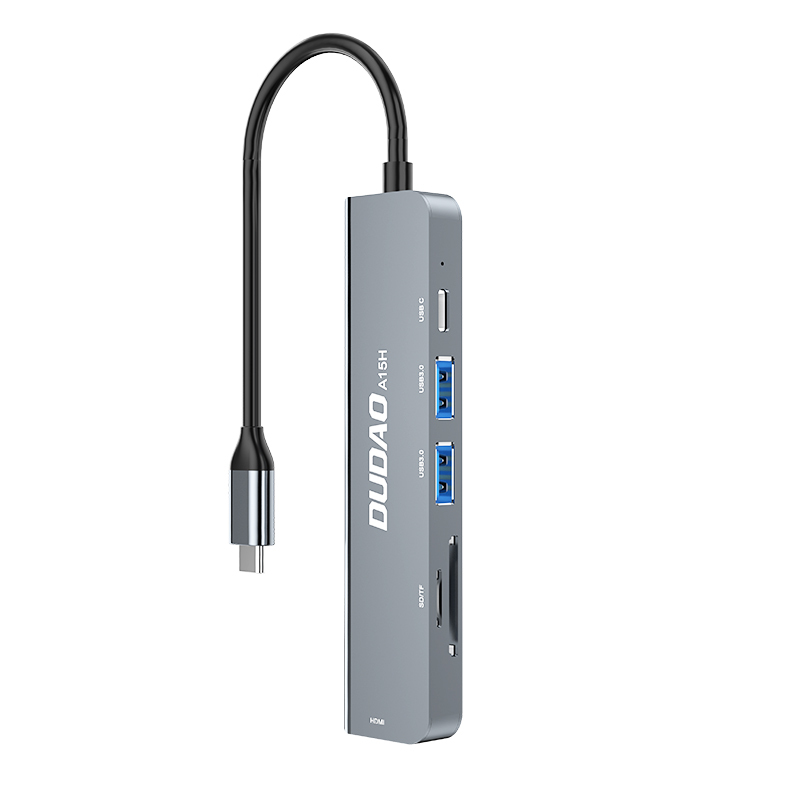Dudao Alu 6-in-1 USB3.0 Fast Hub multi-functional, Ansicht 3