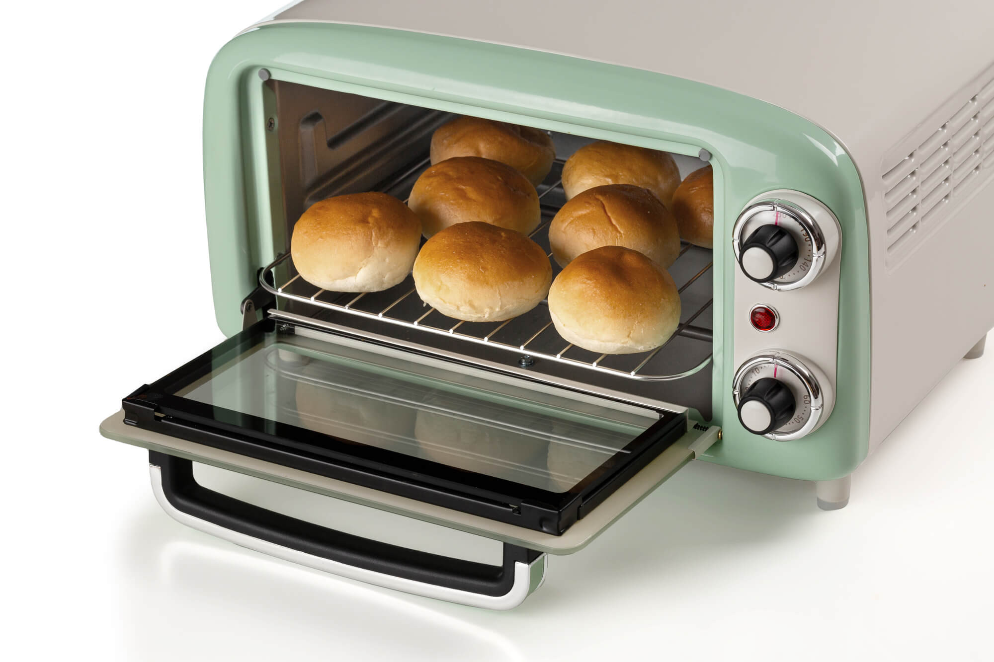 Ariete Mini-Backofen Vintage Green weiss/hellgruen 10 Liter, Ansicht 4