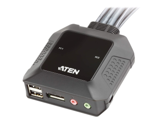 ATEN CS22DP - KVM-Audio-USB-Switch - 2 x KVMAudioUSB