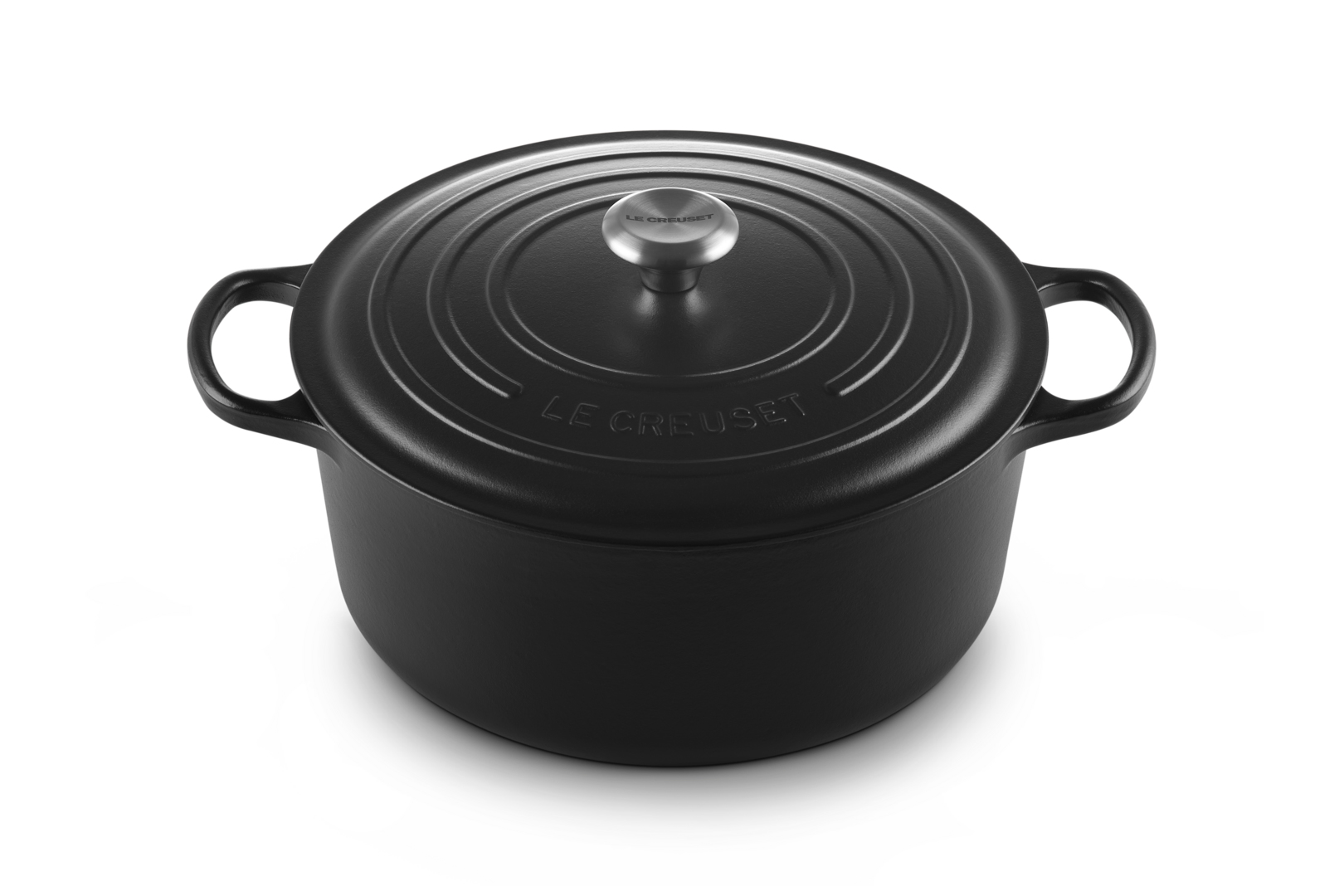 Le Creuset Signature - 8,1 l - Rund - Schwarz - Eisenguss - Emaille - Schwarz, Ansicht 2
