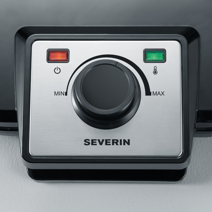 SEVERIN WA 2106 - Waffeleisen - 1.2 kW - Schwarz, Ansicht 4