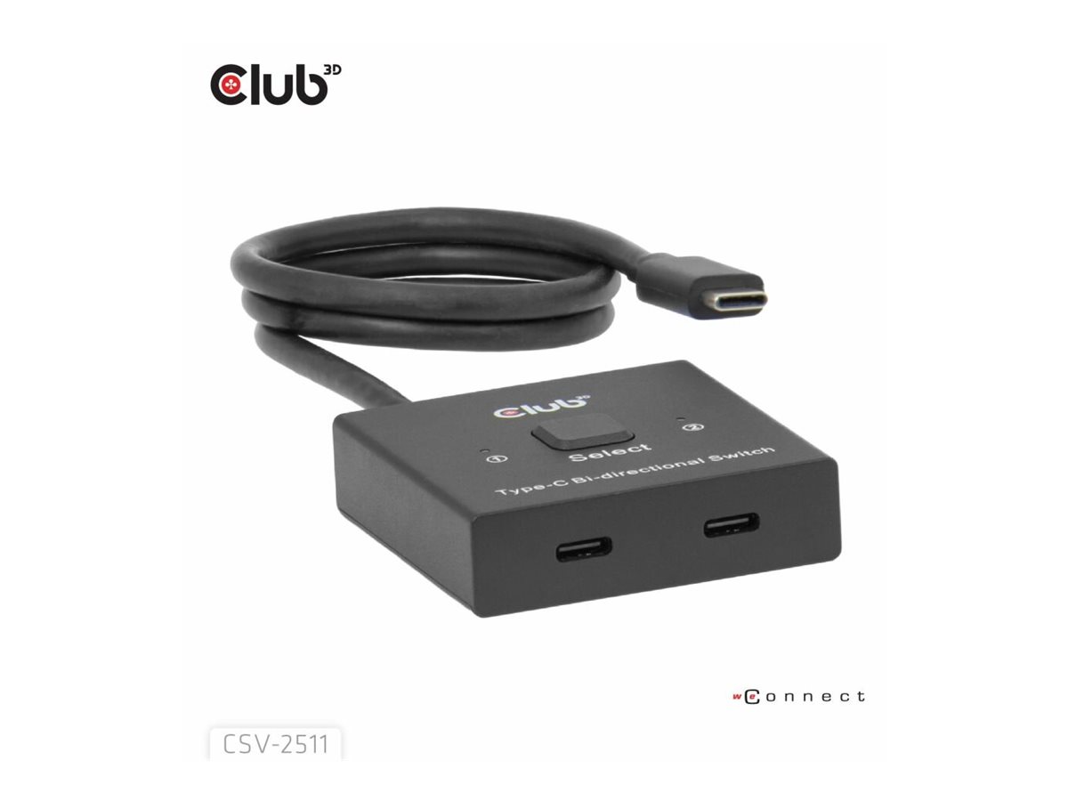 Club 3D CSV-2511 - Video-Schalter - bidirektional, + Daten + PD, Ansicht 4