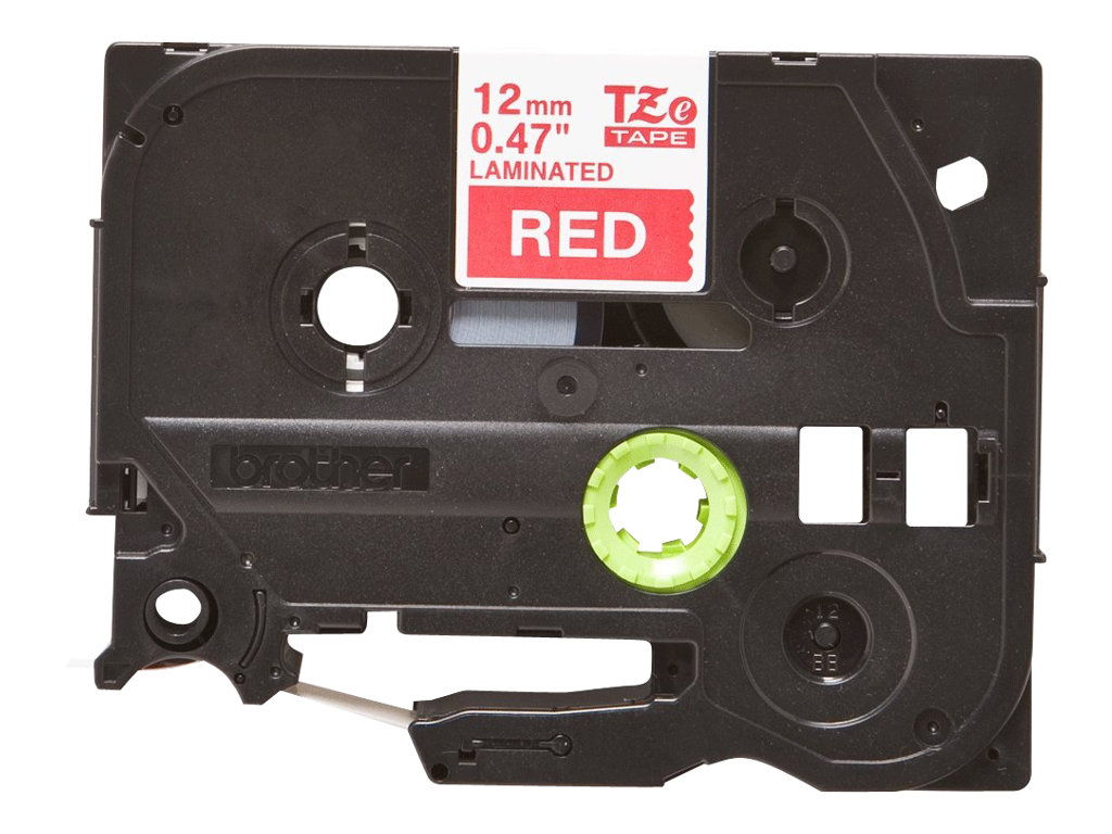 Brother TZe-435 - Weiß auf Rot - Rolle (1,2 cm x 8 m) 1 Kassette(n) laminiertes Band, Ansicht 4
