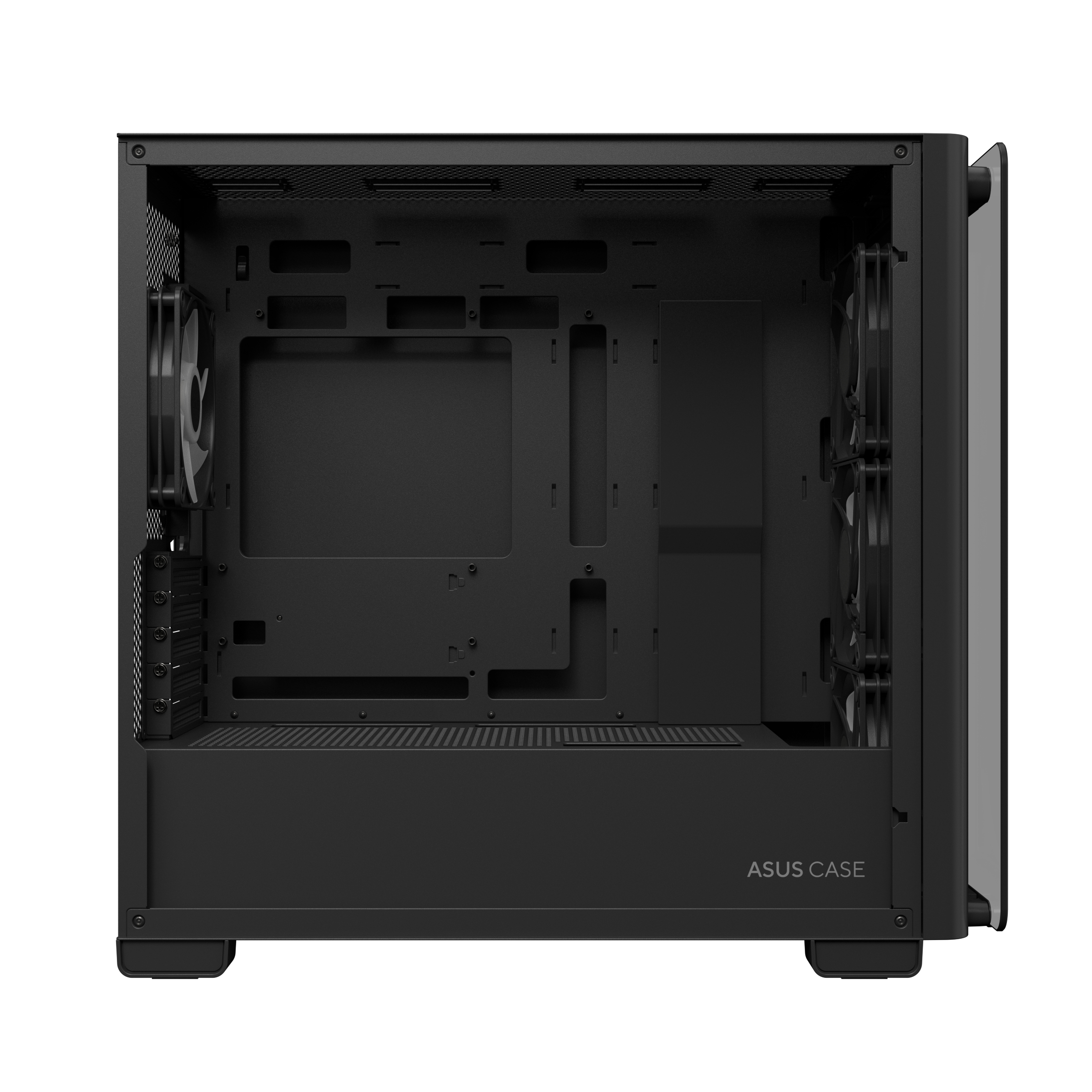ASUS A23 PLUS - microATX - Seitenteil mit Fenster (gehärtetes Glas) - Schwarz, Ansicht 3