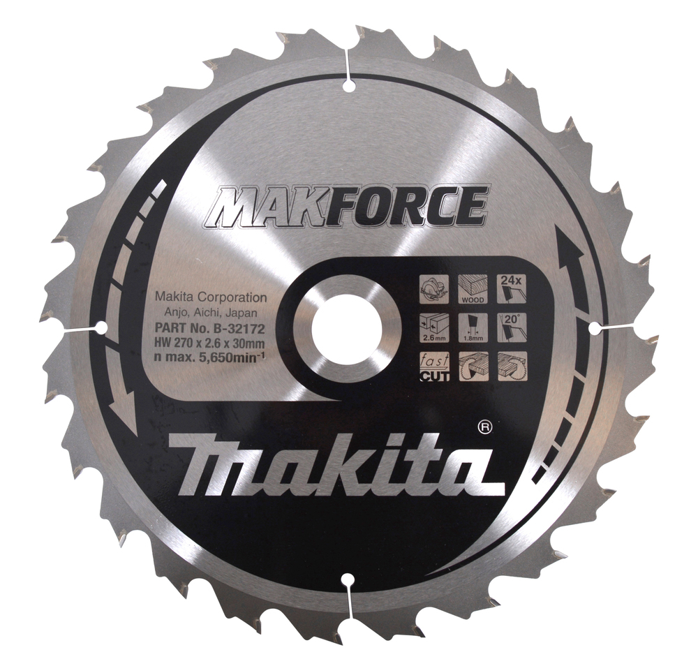 Makita MAKFORCE - Kreissägeblatt - für Holz - 270 mm, Ansicht 2