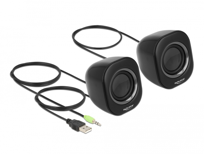 Delock Mini - Lautsprecher - für PC - 2 Watt (Gesamt), Ansicht 2