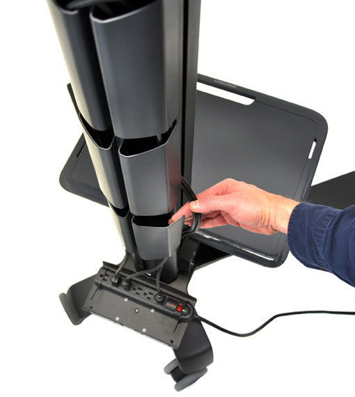 Ergotron Neo-Flex Mobile MediaCenter UHD - Wagen - Patentierte Constant Force Technologie - für Flachbildschirm, Ansicht 2