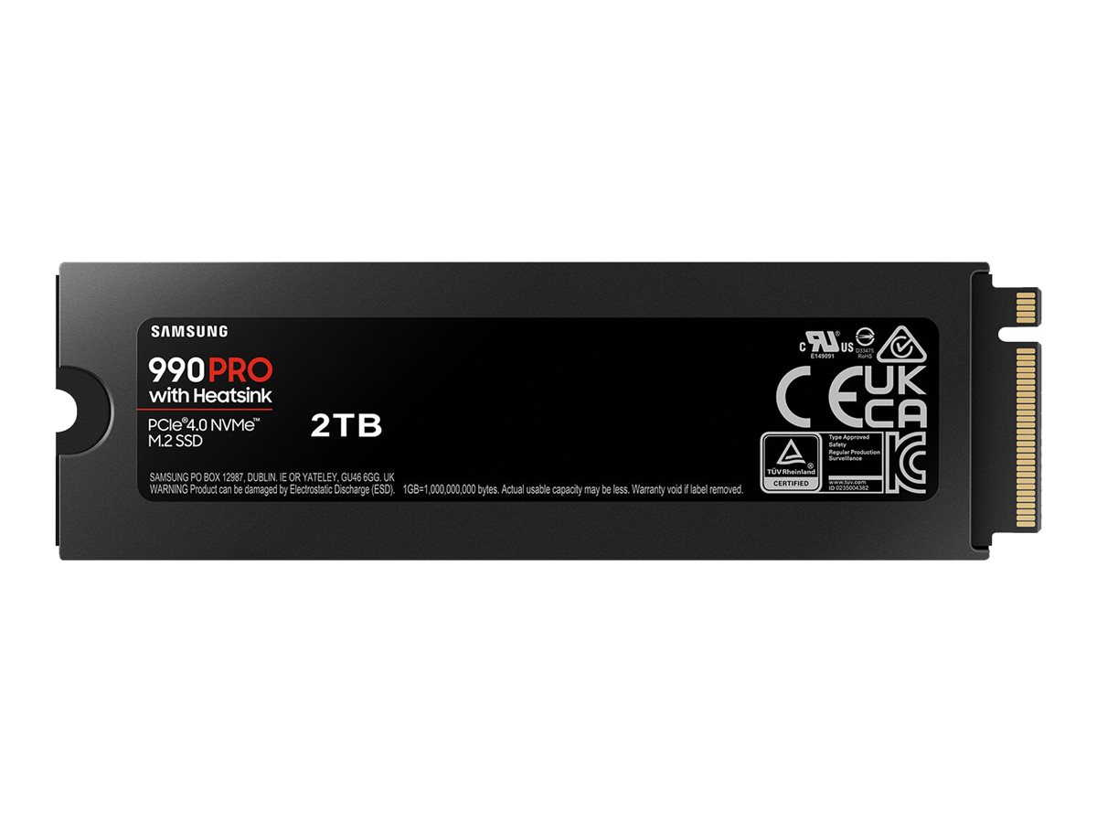 Samsung 990 PRO MZ-V9P2T0CW - SSD - verschlüsselt - 2 TB - intern - M.2 2280 - PCIe 4.0 x4 (NVMe), Ansicht 3