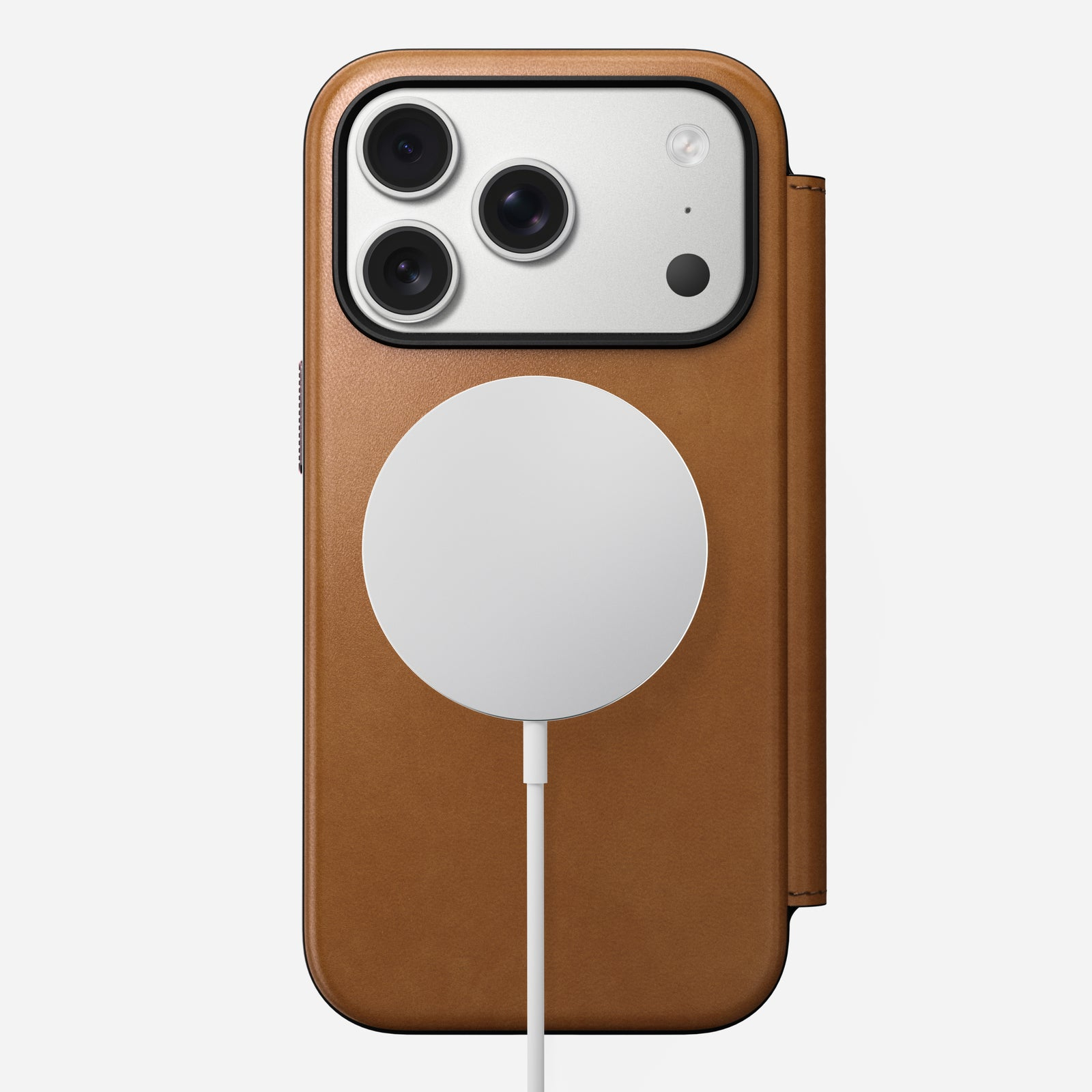 Nomad Modern Leather Folio iPhone 17 Pro English Tan, Ansicht 3