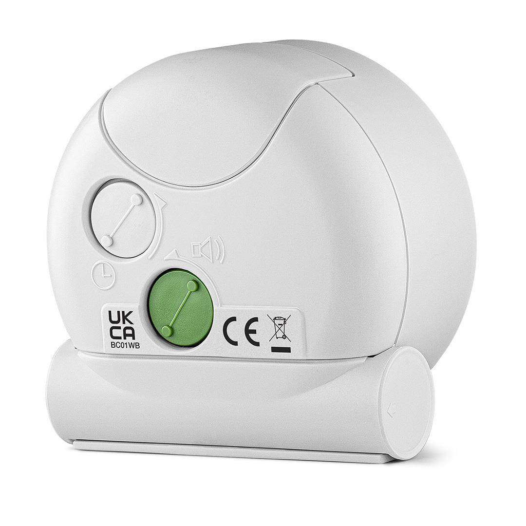 Braun BC01WB - Quarzwecker - Rund - Schwarz - Weiß - 12 h - Analog - Akku, Ansicht 2
