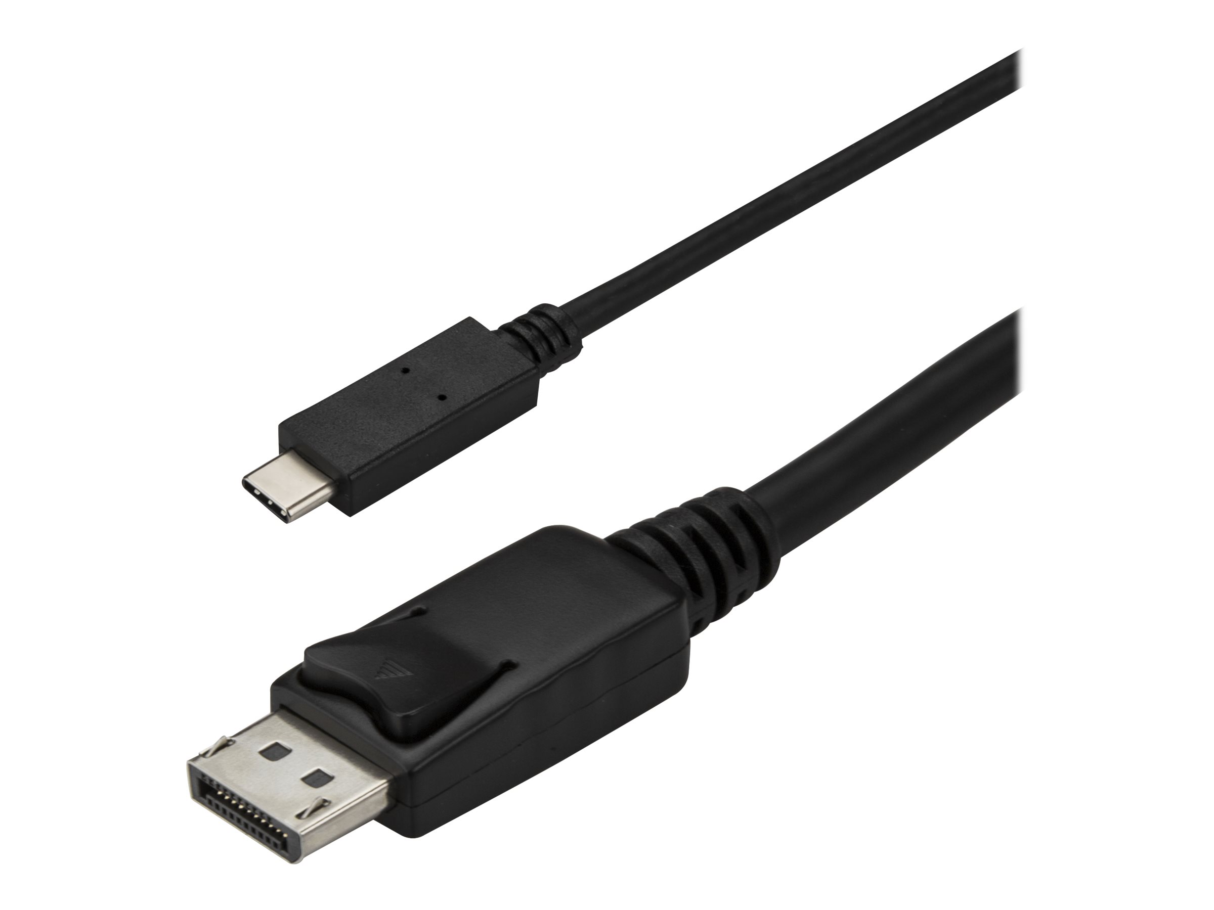 StarTech.com 3ft/1m USB C to DisplayPort 1.2 Cable 4K 60Hz, USB-C to DisplayPort Adapter Cable HBR2, USB Type-C DP Alt Mode to DP Monitor Video Cable, Compatible with Thunderbolt 3, Black - USB-C Male to DP Male (CDP2DPMM1MB)