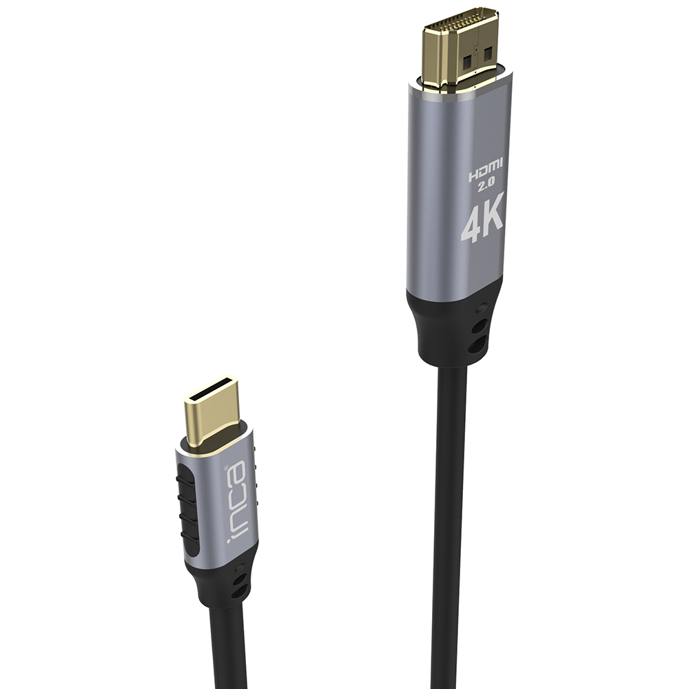 INCA ITCH-20 - 2 m - USB Typ-C - HDMI - Männlich - Männlich - Gerade, Ansicht 3