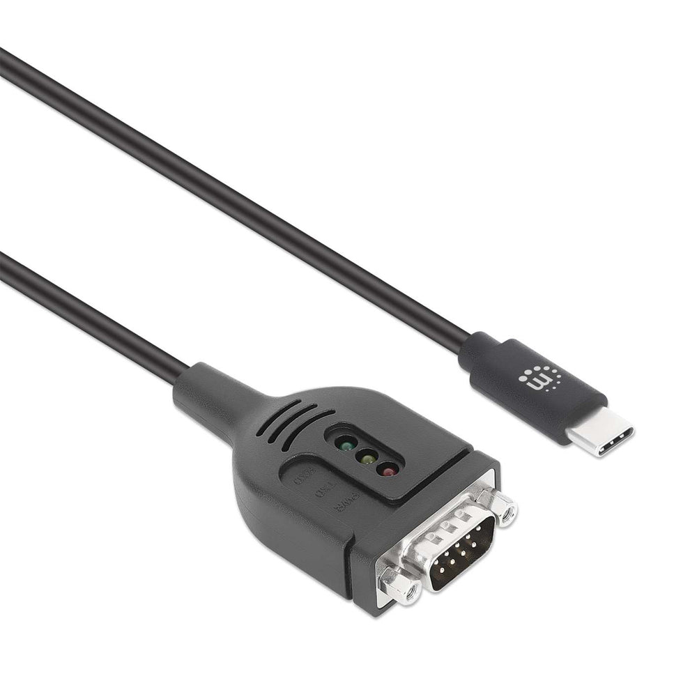 Manhattan USB-C auf Seriell DB9/RS232 Adapter PL2303GT - Adapter - Digital/Daten, Ansicht 3