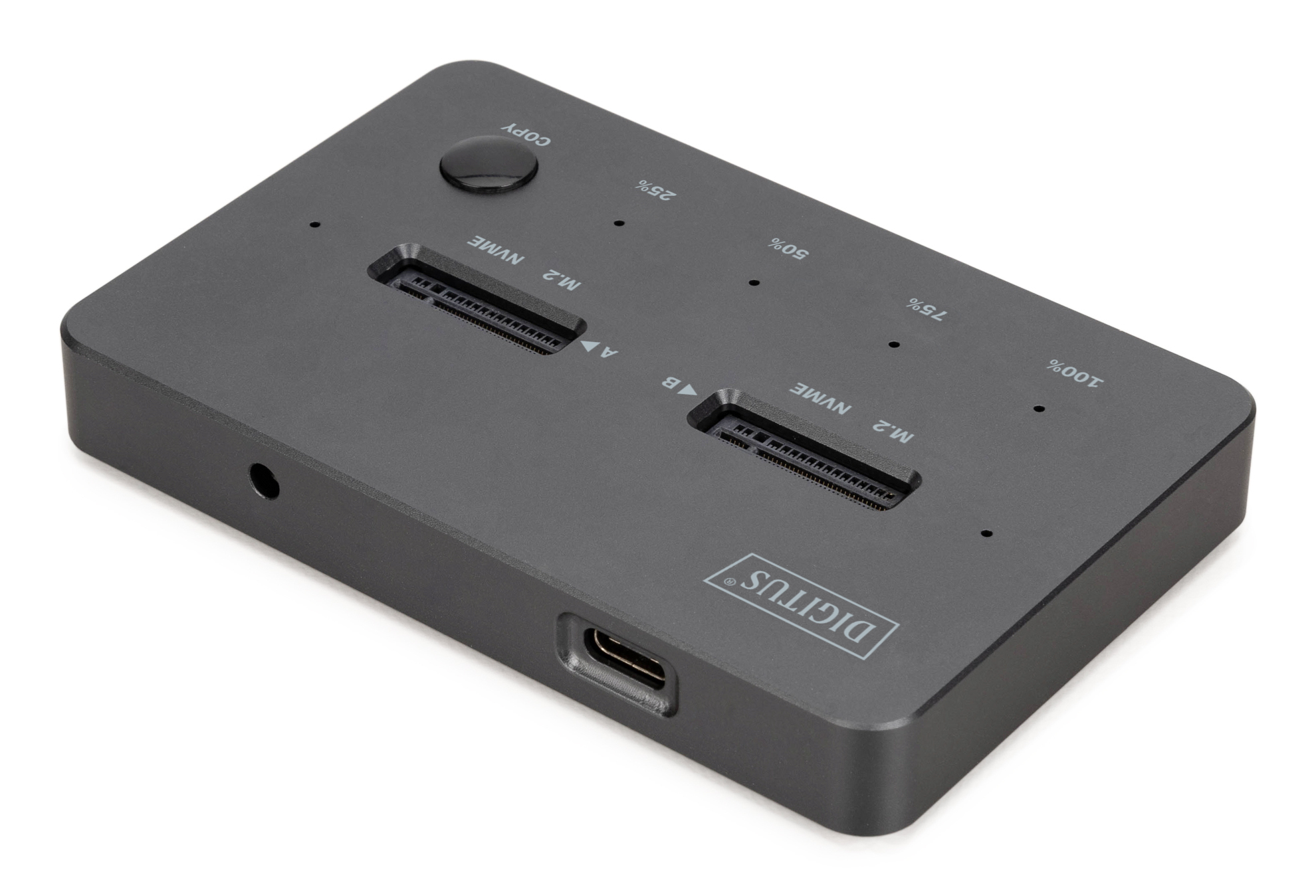 DIGITUS NVMe Klonstation USB3.1 Gen2 Typ-C NVMe M.2 SSD Gehäuse, Ansicht 2