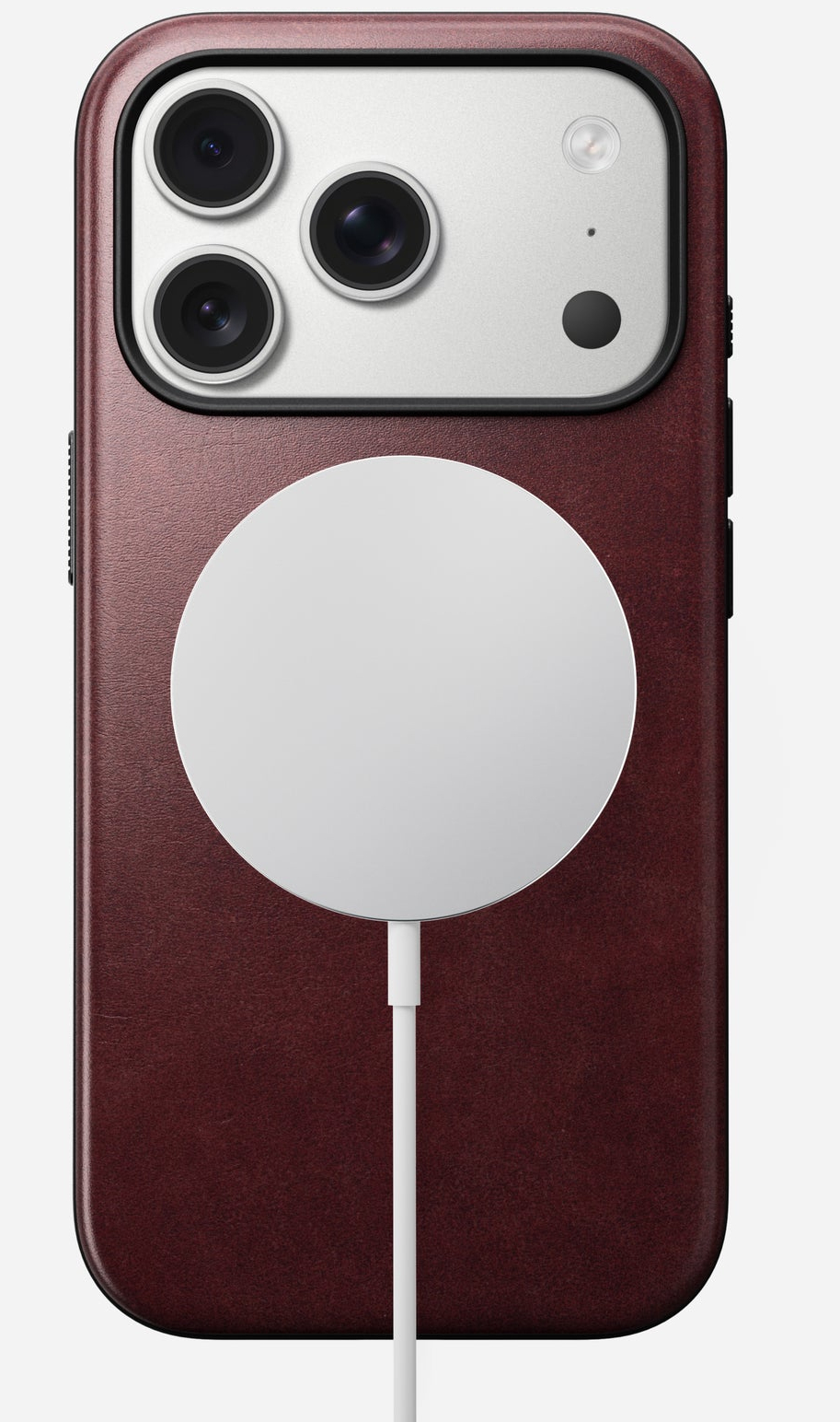 Nomad Modern Leather Case iPhone 17 Pro Burgundy Horween, Ansicht 2