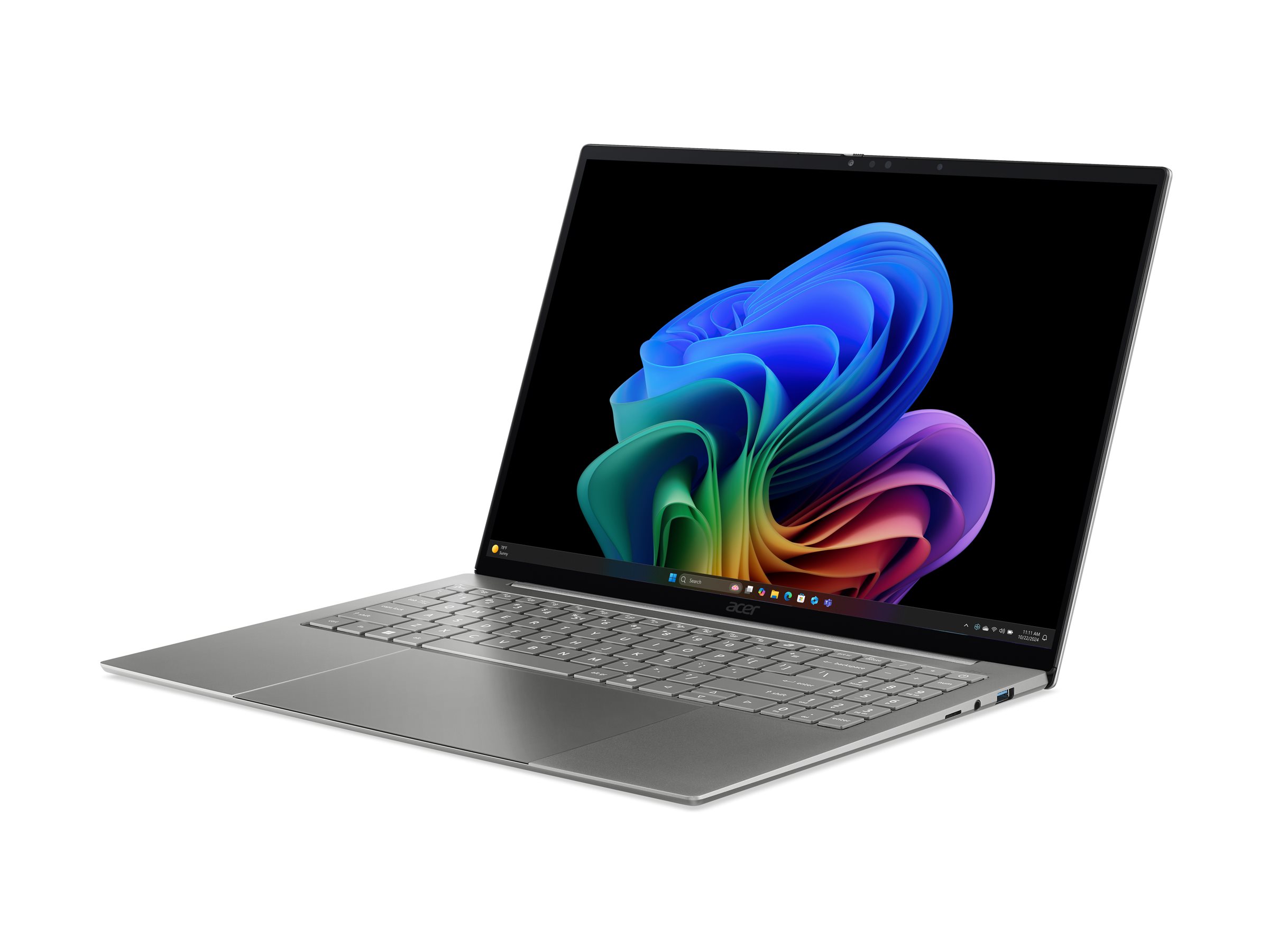 Acer Swift 16 AI SF16-71T - 180°-Scharnierdesign - Intel Core Ultra X7 358H / 1.9 GHz - Win 11 Home - Intel Arc Graphics B390 - 16 GB RAM - 512 GB SSD NVMe - 40.6 cm (16")
