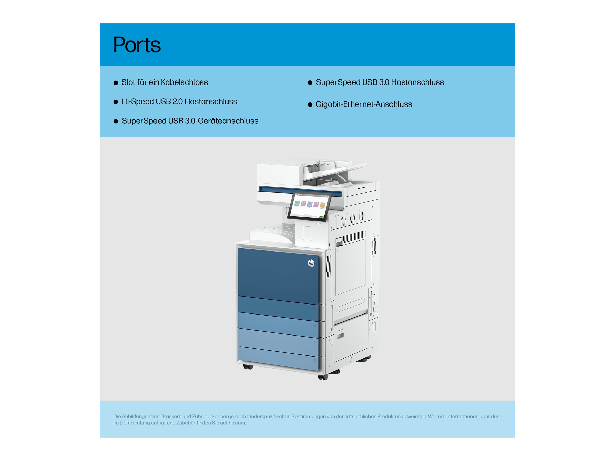 HP LaserJet Enterprise MFP 8601dn - Multifunktionsdrucker - s/w - Laser - 297 x 432 mm (Original)