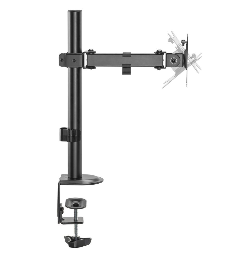 Equip Befestigungskit (Montagearm) - neigbar - für LCD-Display - Kunststoff, Metall - Schwarz - 43.2-81.3 cm (17-32), Ansicht 3