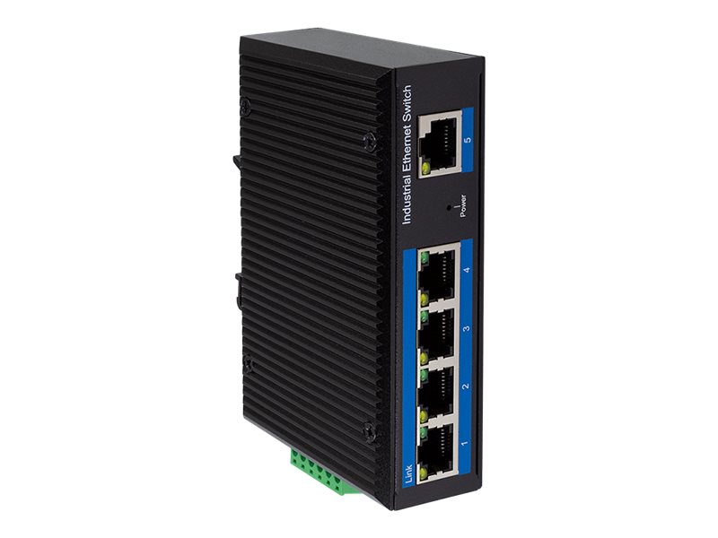 LogiLink Switch - industriell - 5 x 10/100/1000 (4 PoE)