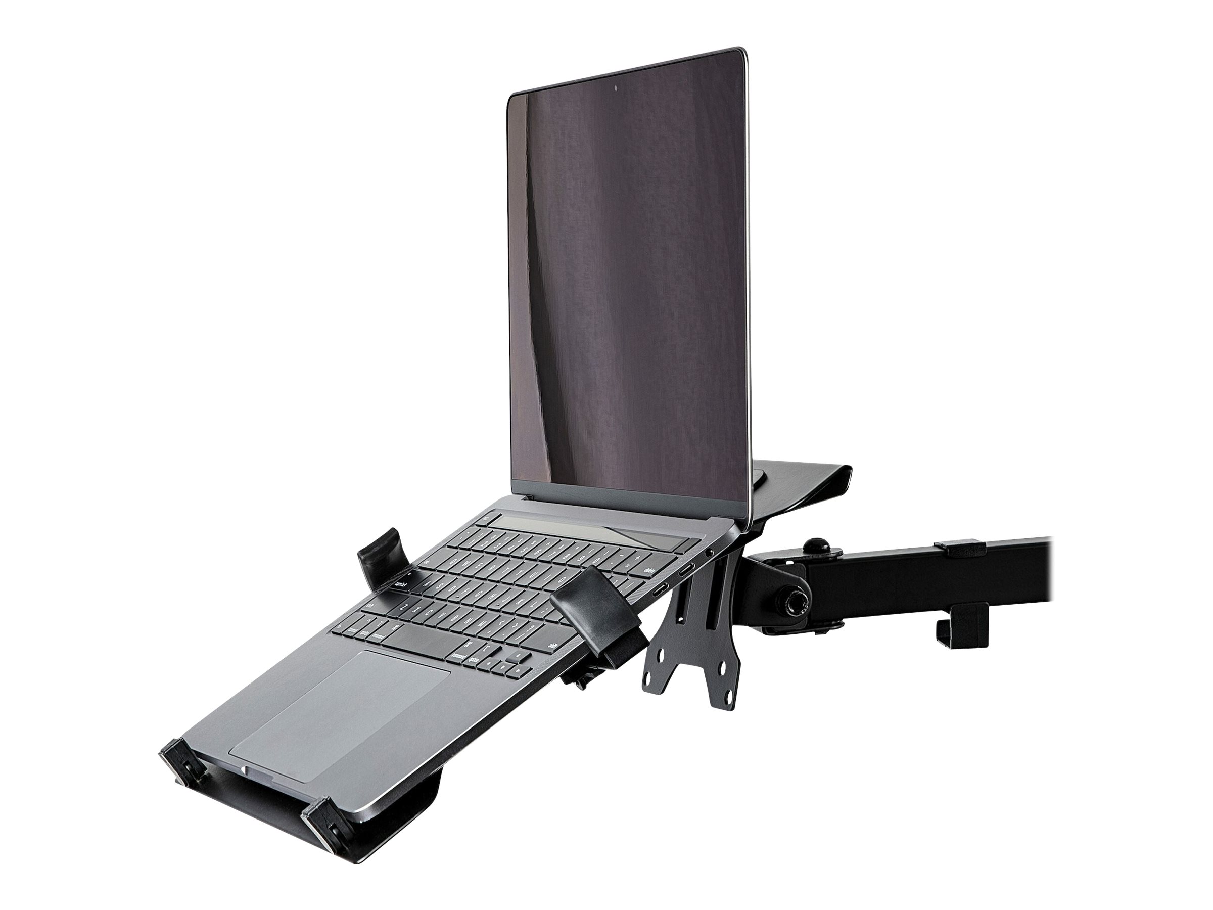 StarTech.com VESA Laptop Halterung - Monitorarm Laptop Ablage/Adapter - Montagekomponente (Notebook-Ablage, 2 Notebook-Arme, 2 Notebook-Armclips)