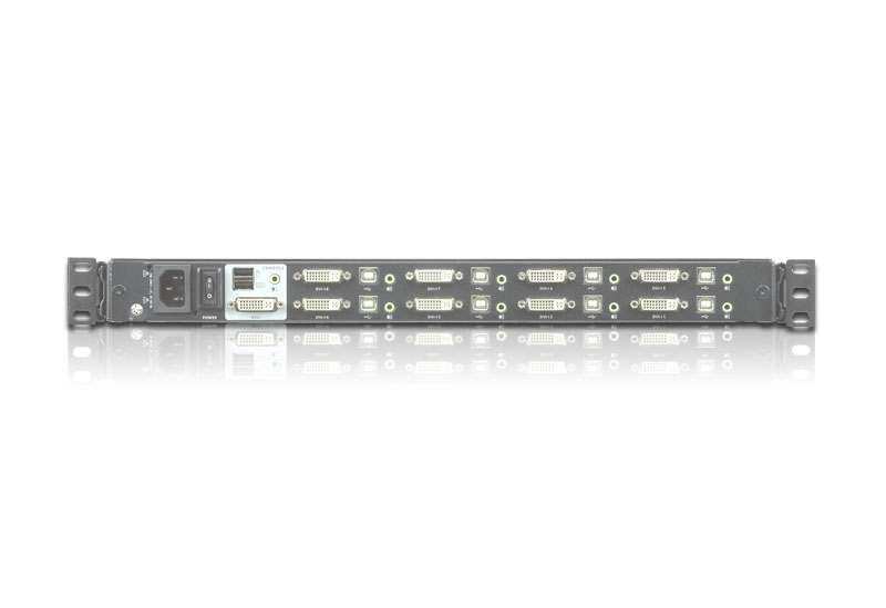ATEN CL6708MW - KVM-Konsole mit KVM-Switch - 8 Anschlüsse - USB - Englisch - 43.9 cm (17.3), Ansicht 3