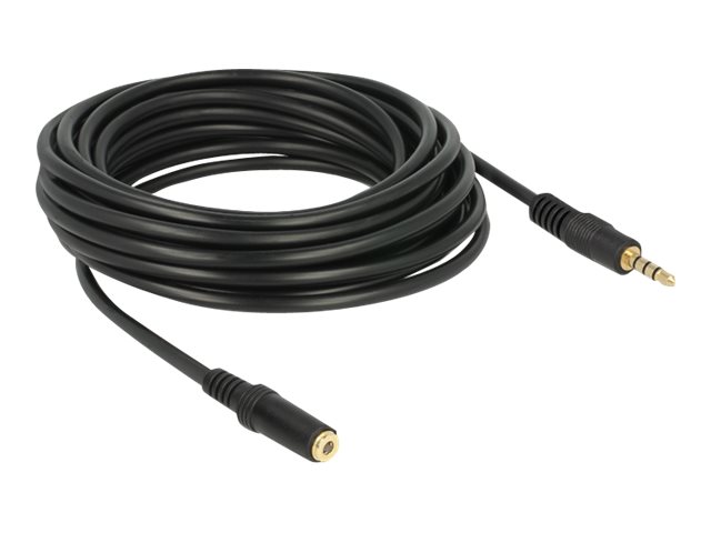Delock Headset-Erweiterungskabel - 4-poliger Mini-Stecker männlich zu 4-poliger Mini-Stecker weiblich