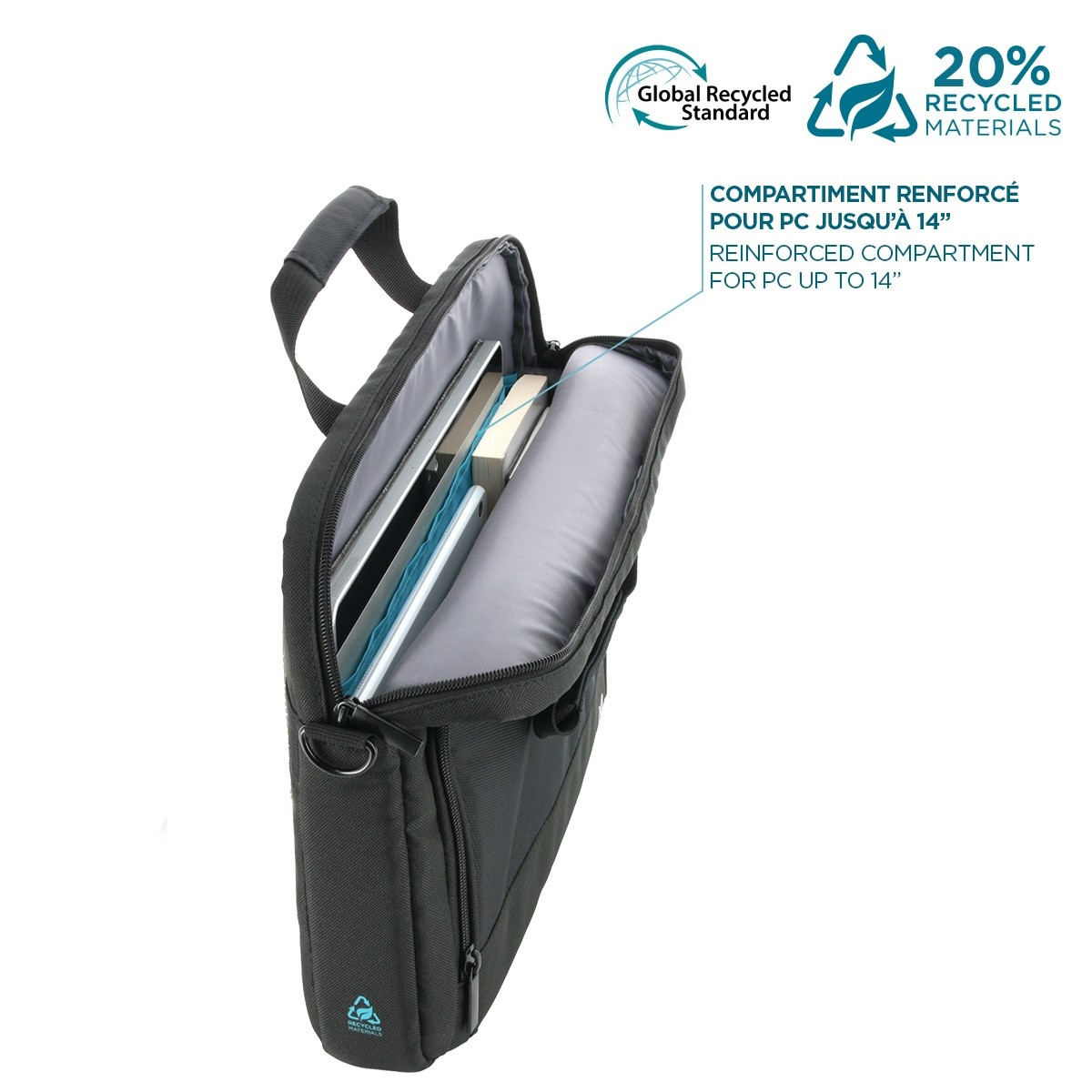 Mobilis THE ONE - Notebook-Tasche - 20 % recycelt, Ansicht 3