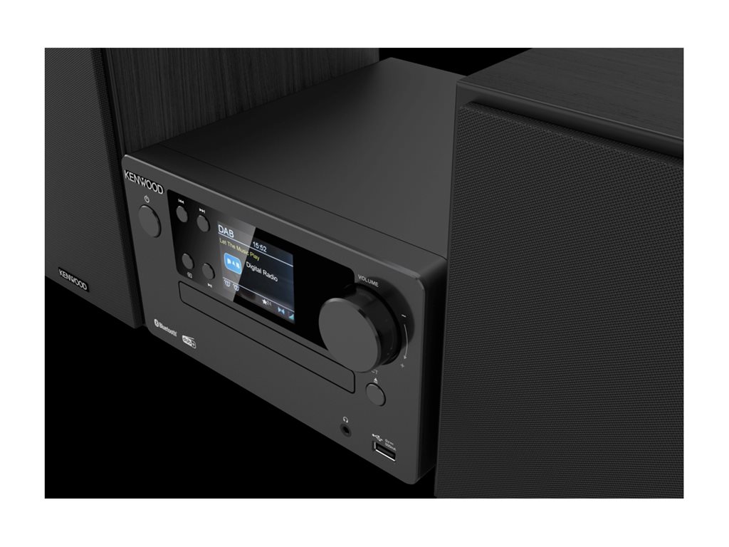 Kenwood Electronics M-725DAB-B - Heim-Audio-Mikrosystem - Schwarz - 50 W - 2-Wege - 75 dB - 10%, Ansicht 4