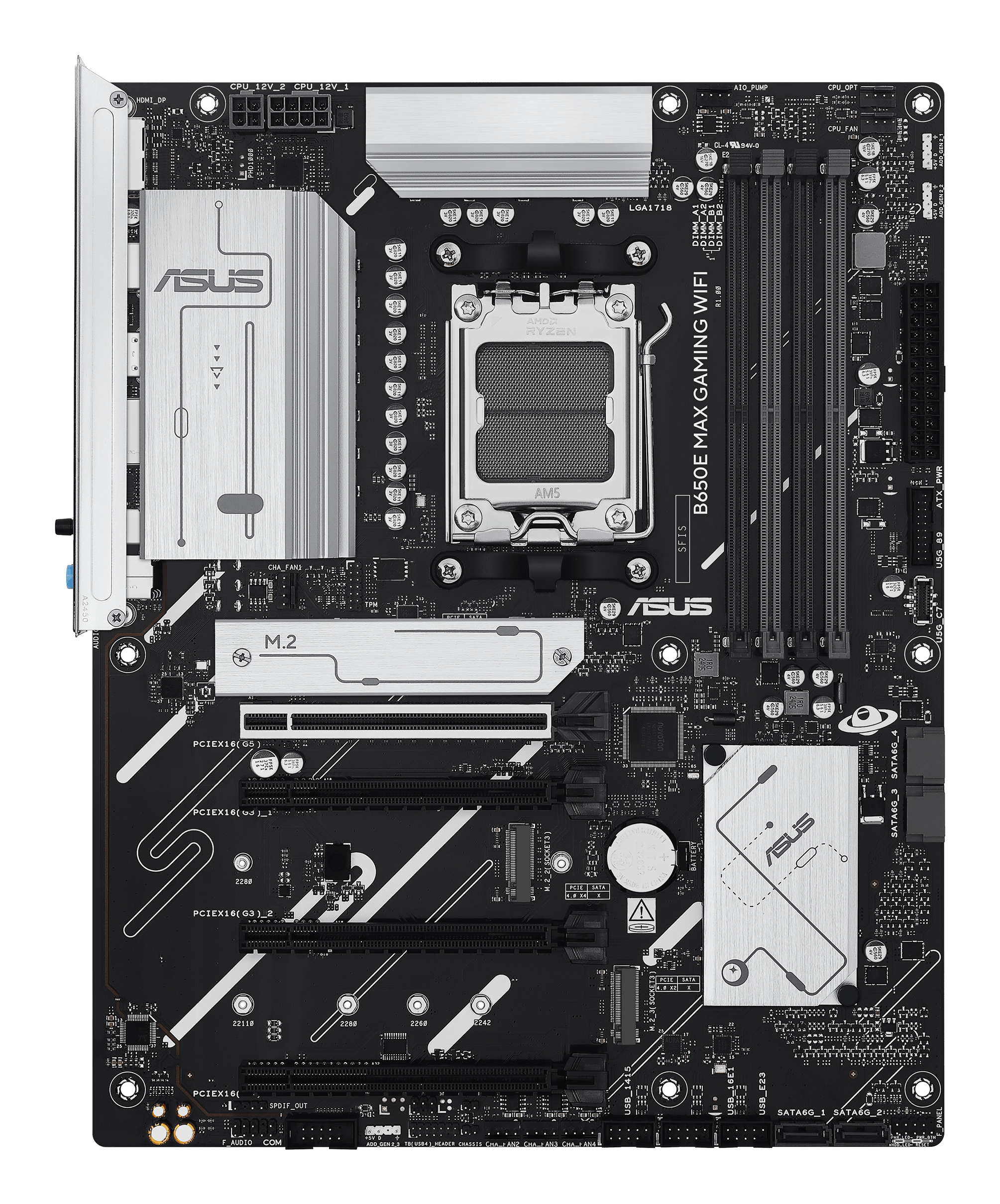 ASUS B650E MAX GAMING WIFI - Motherboard - ATX - Socket AM5 - AMD B650 Chipsatz, Ansicht 3