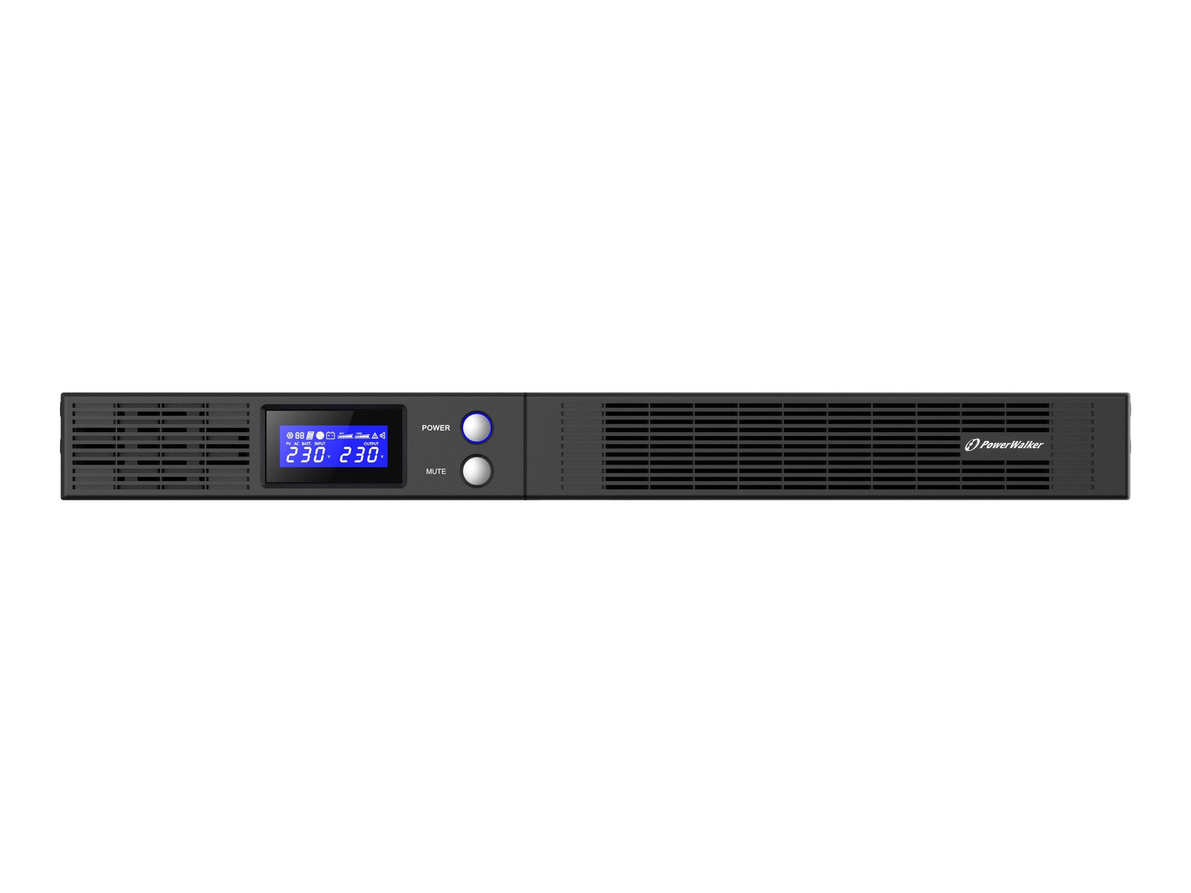 BlueWalker PowerWalker VI 750 R1U - USV (Rack - einbaufähig) - AC 165-290 V - 450 Watt - 750 VA - 9 Ah - RS-232, Ansicht 4
