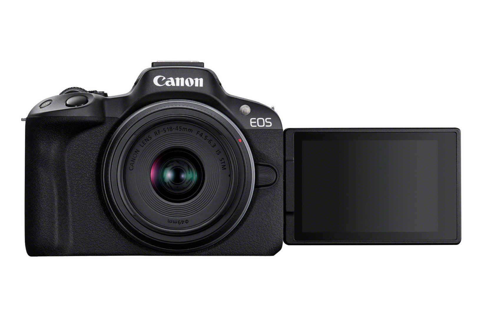 Canon EOS R50 - Schwarz + RF-S 18-45mm F4.5-6.3 IS STM Kit - 24,2 MP - 6000 x 4000 Pixel - CMOS - 4K Ultra HD, Ansicht 2