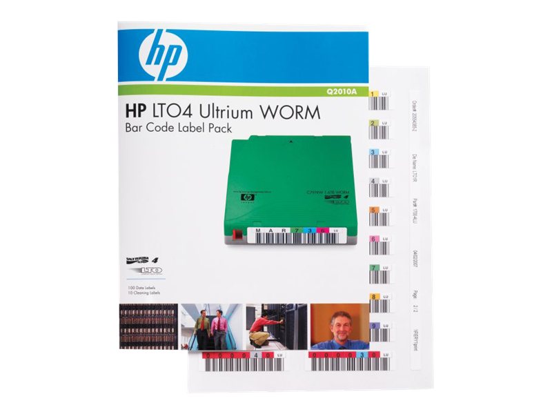 HP Ultrium 4 Worm Bar Code Labels (Q2010A)