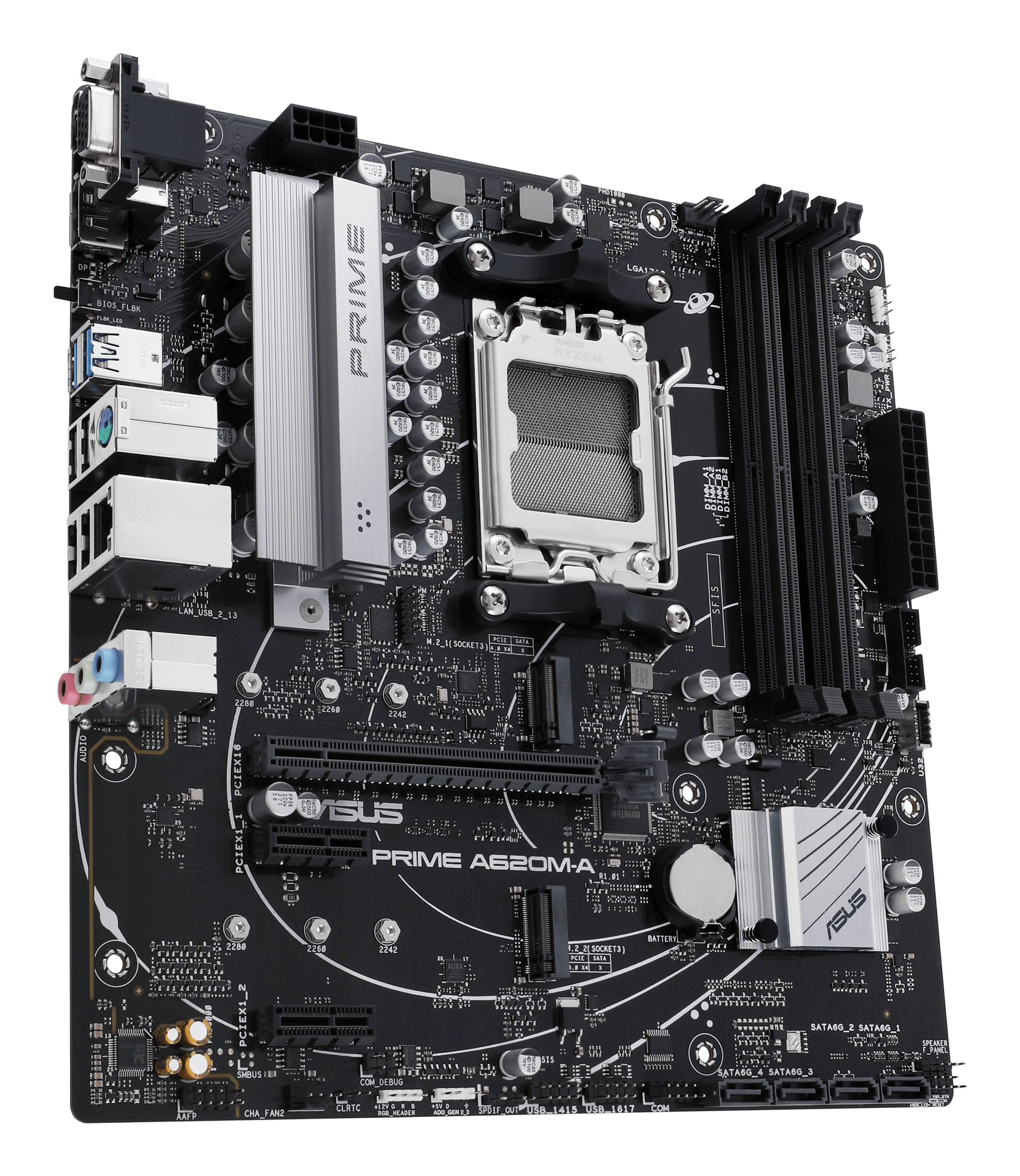 ASUS PRIME A620M-A-CSM - Motherboard - micro ATX - Socket AM5 - AMD A620 Chipsatz, Ansicht 4