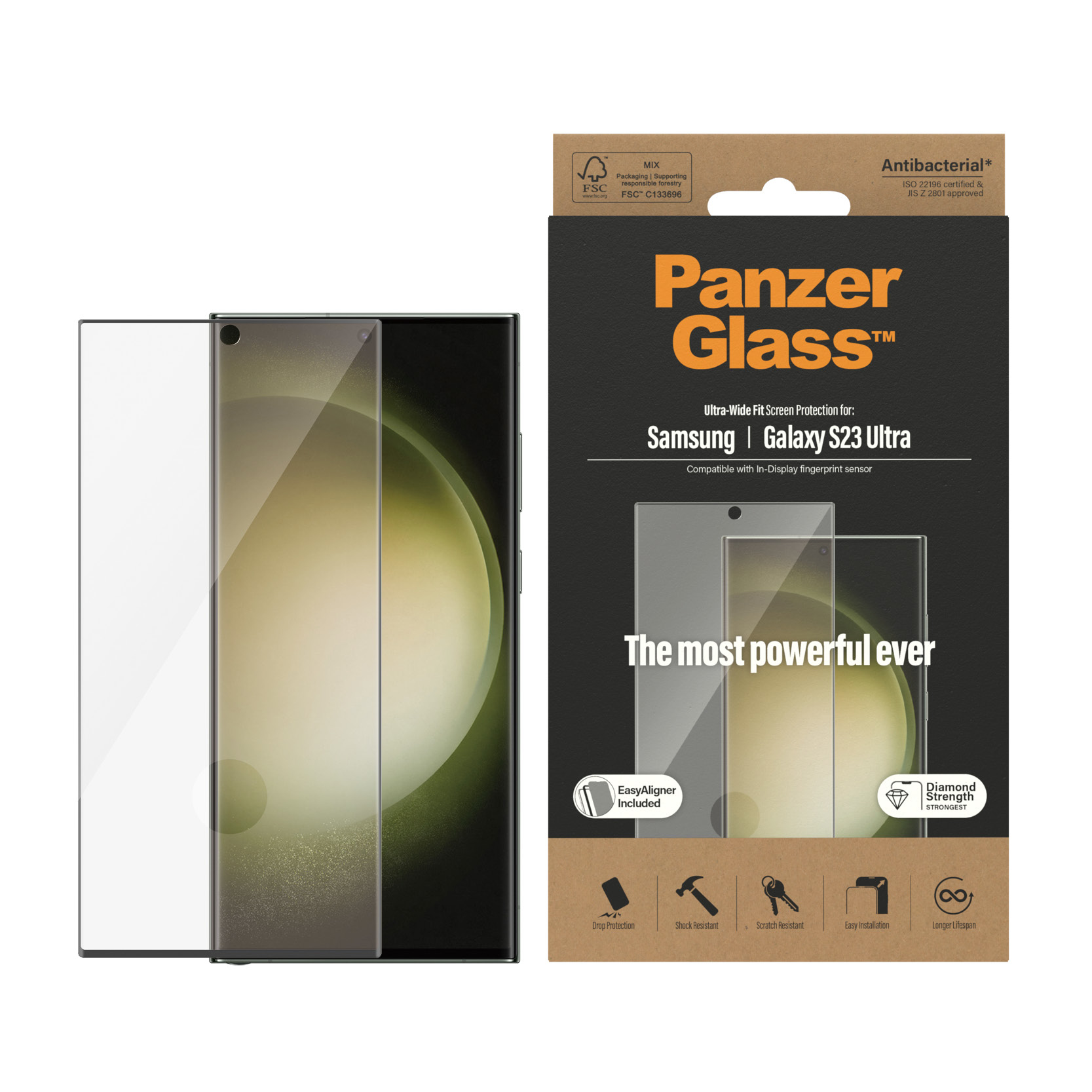 PanzerGlass Bildschirmschutz für Handy - ultrabreite Passform, Ansicht 4