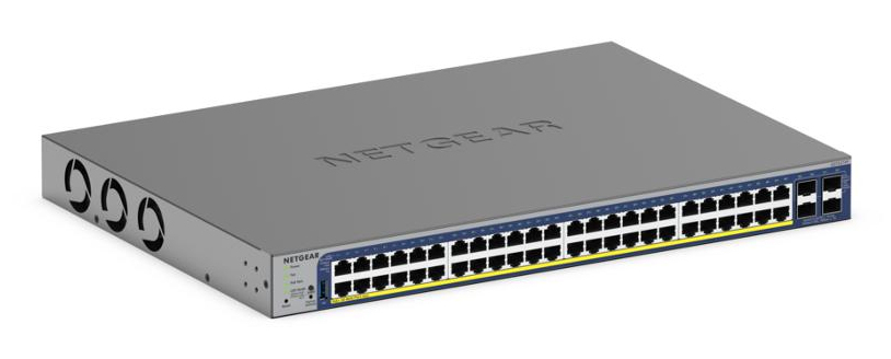 Netgear Smart GS752TXP - V3 - Switch - L3 Lite - Smart - 48 x 10/100/1000 (PoE+), Ansicht 2