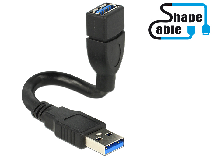 Delock ShapeCable - USB-Verlängerungskabel - USB Typ A (W), Ansicht 2