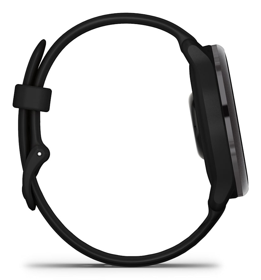 Garmin vívoactive 6 - 42 mm - Schiefer - Silikon - schwarz - Handgelenkgröße: 125-190 mm - Anzeige 3.04 cm (1.2), Ansicht 2